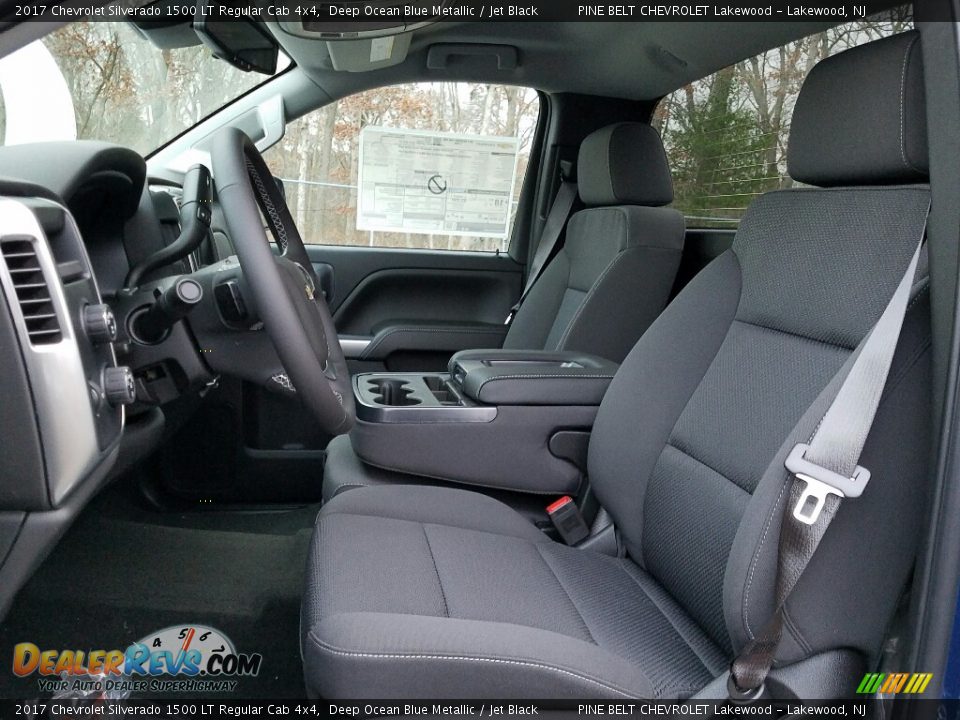 Jet Black Interior - 2017 Chevrolet Silverado 1500 LT Regular Cab 4x4 Photo #6