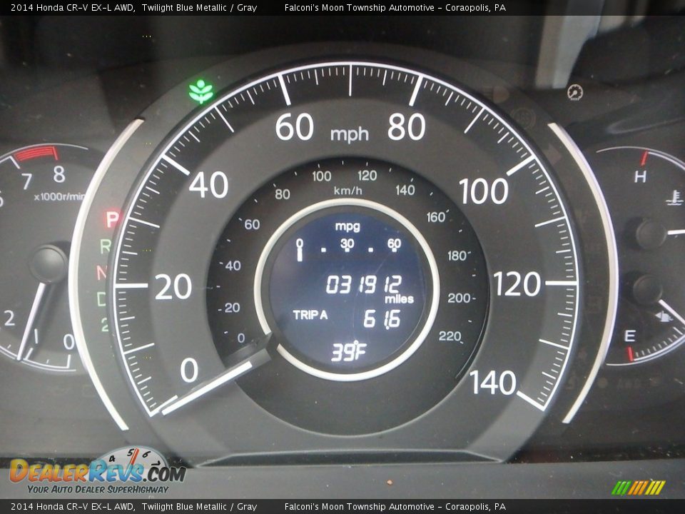 2014 Honda CR-V EX-L AWD Twilight Blue Metallic / Gray Photo #25
