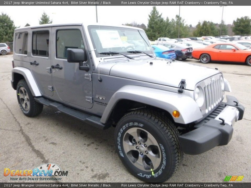 2017 Jeep Wrangler Unlimited Sahara 4x4 Billet Silver Metallic / Black Photo #9