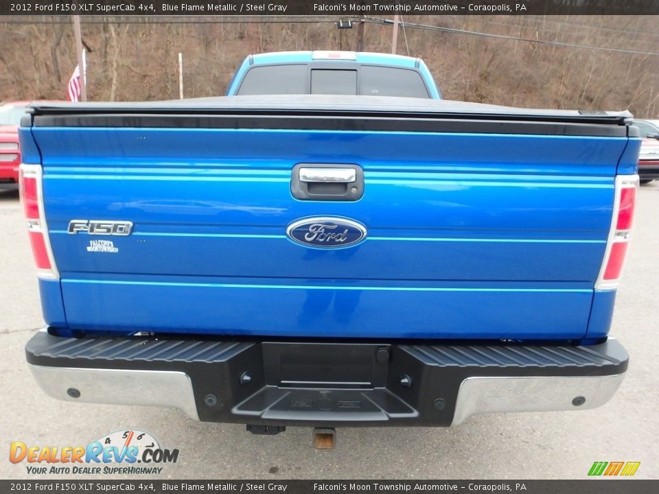 2012 Ford F150 XLT SuperCab 4x4 Blue Flame Metallic / Steel Gray Photo #3