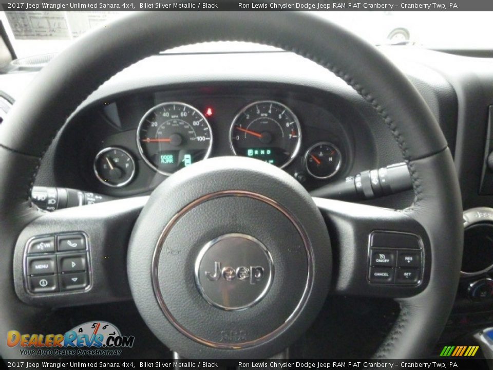 2017 Jeep Wrangler Unlimited Sahara 4x4 Billet Silver Metallic / Black Photo #14