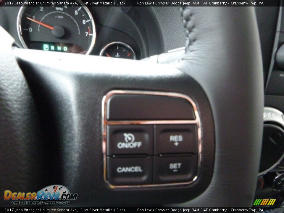 2017 Jeep Wrangler Unlimited Sahara 4x4 Billet Silver Metallic / Black Photo #16