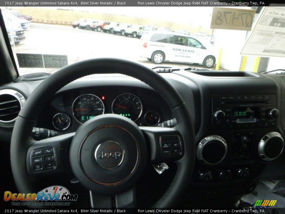 2017 Jeep Wrangler Unlimited Sahara 4x4 Billet Silver Metallic / Black Photo #20