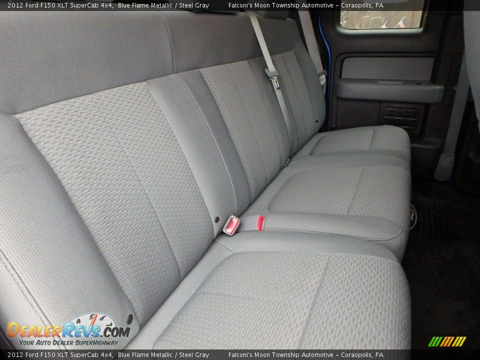 2012 Ford F150 XLT SuperCab 4x4 Blue Flame Metallic / Steel Gray Photo #13