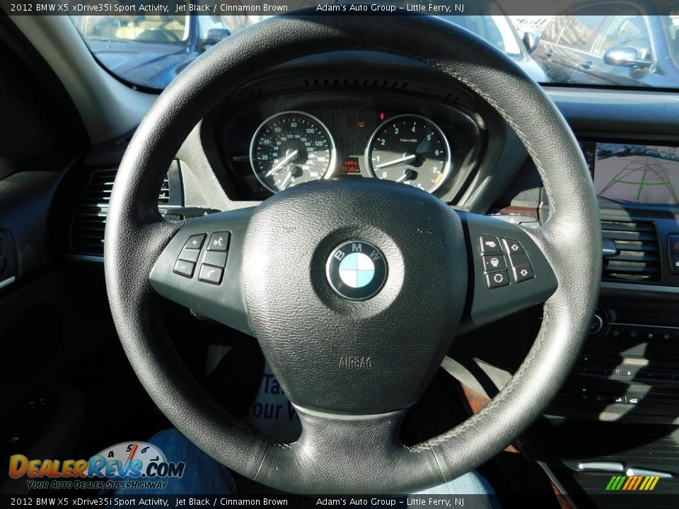 2012 BMW X5 xDrive35i Sport Activity Jet Black / Cinnamon Brown Photo #17