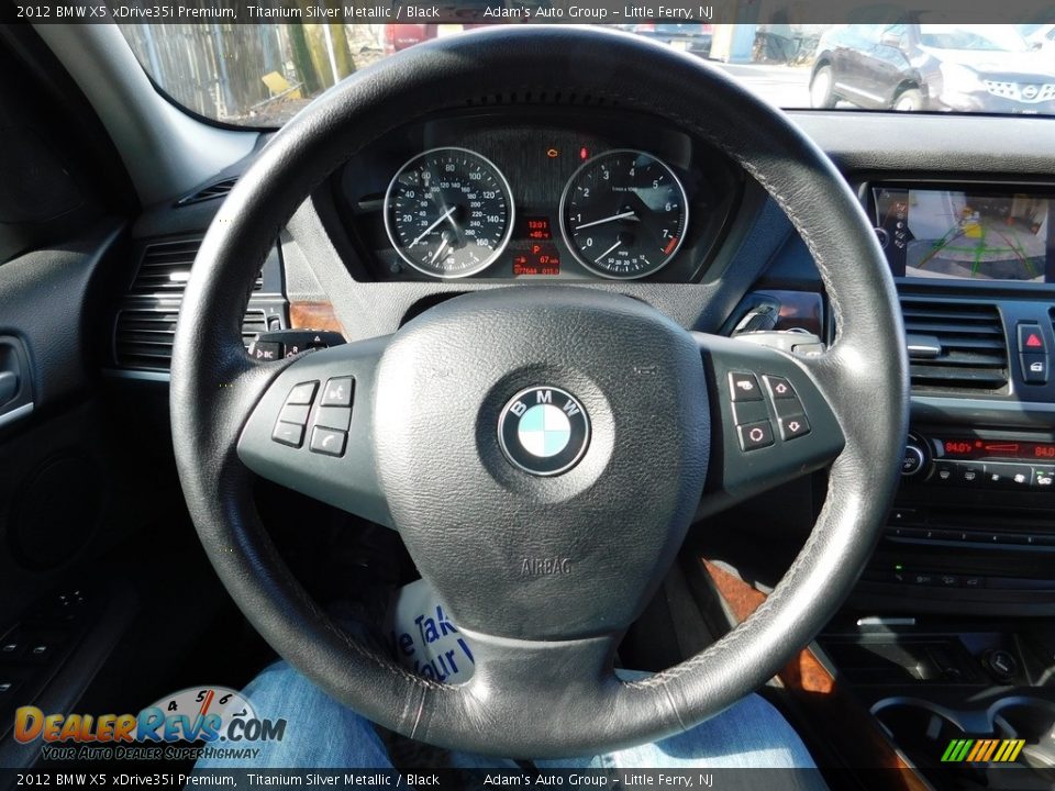 2012 BMW X5 xDrive35i Premium Titanium Silver Metallic / Black Photo #15