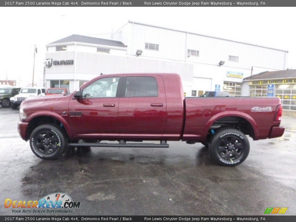 Delmonico Red Pearl 2017 Ram 2500 Laramie Mega Cab 4x4 Photo #3