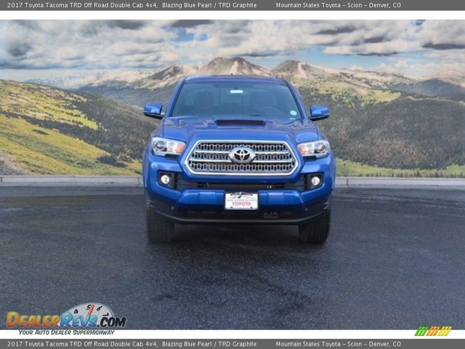 2017 Toyota Tacoma TRD Off Road Double Cab 4x4 Blazing Blue Pearl / TRD Graphite Photo #2