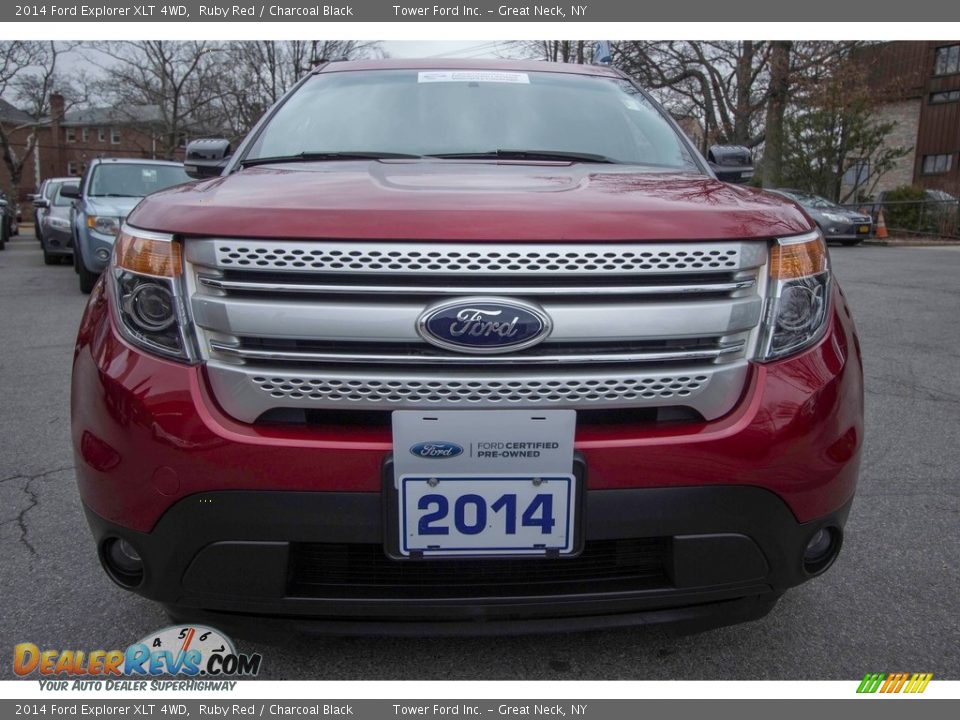2014 Ford Explorer XLT 4WD Ruby Red / Charcoal Black Photo #2