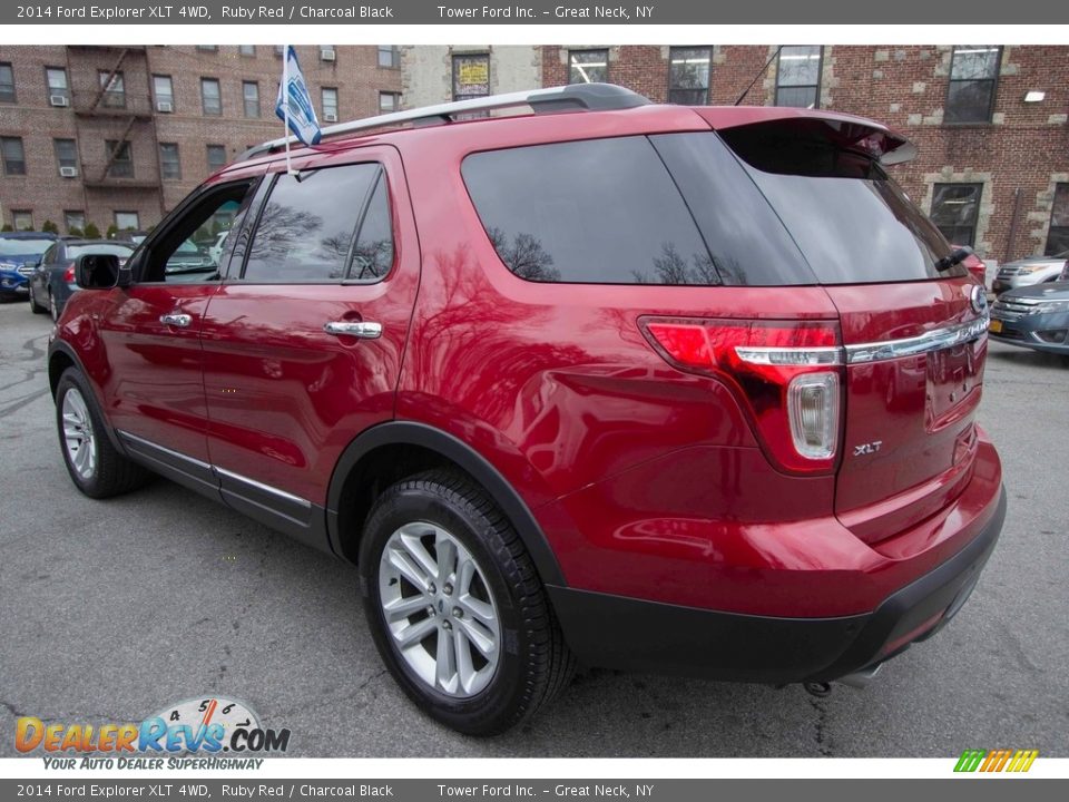 2014 Ford Explorer XLT 4WD Ruby Red / Charcoal Black Photo #4