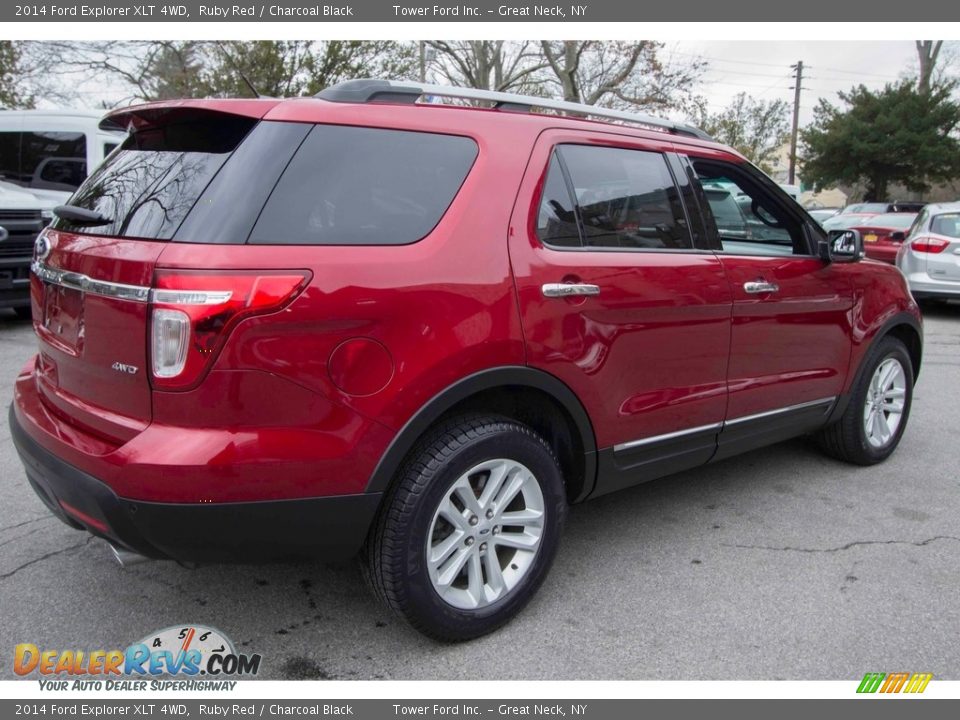2014 Ford Explorer XLT 4WD Ruby Red / Charcoal Black Photo #8