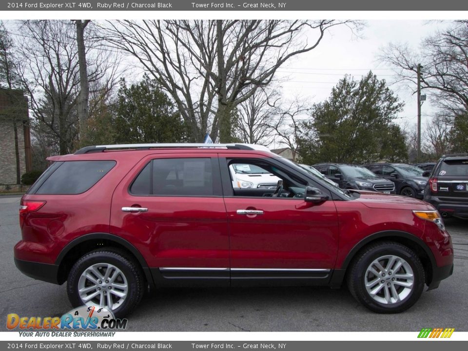 2014 Ford Explorer XLT 4WD Ruby Red / Charcoal Black Photo #9