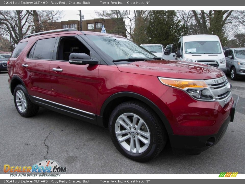 2014 Ford Explorer XLT 4WD Ruby Red / Charcoal Black Photo #10