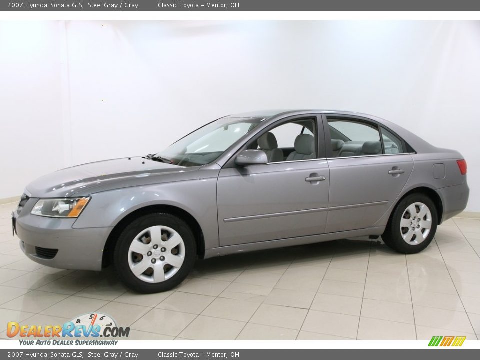 2007 Hyundai Sonata GLS Steel Gray / Gray Photo #3