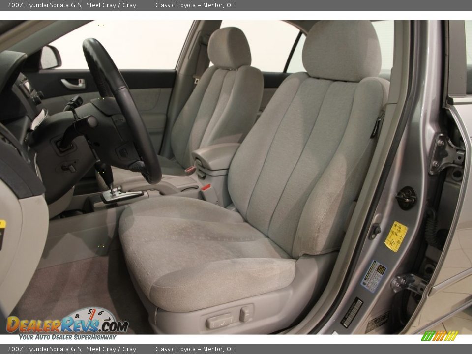 2007 Hyundai Sonata GLS Steel Gray / Gray Photo #5