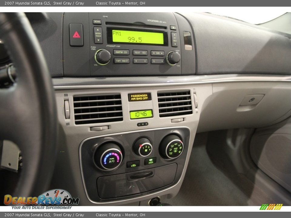 2007 Hyundai Sonata GLS Steel Gray / Gray Photo #8