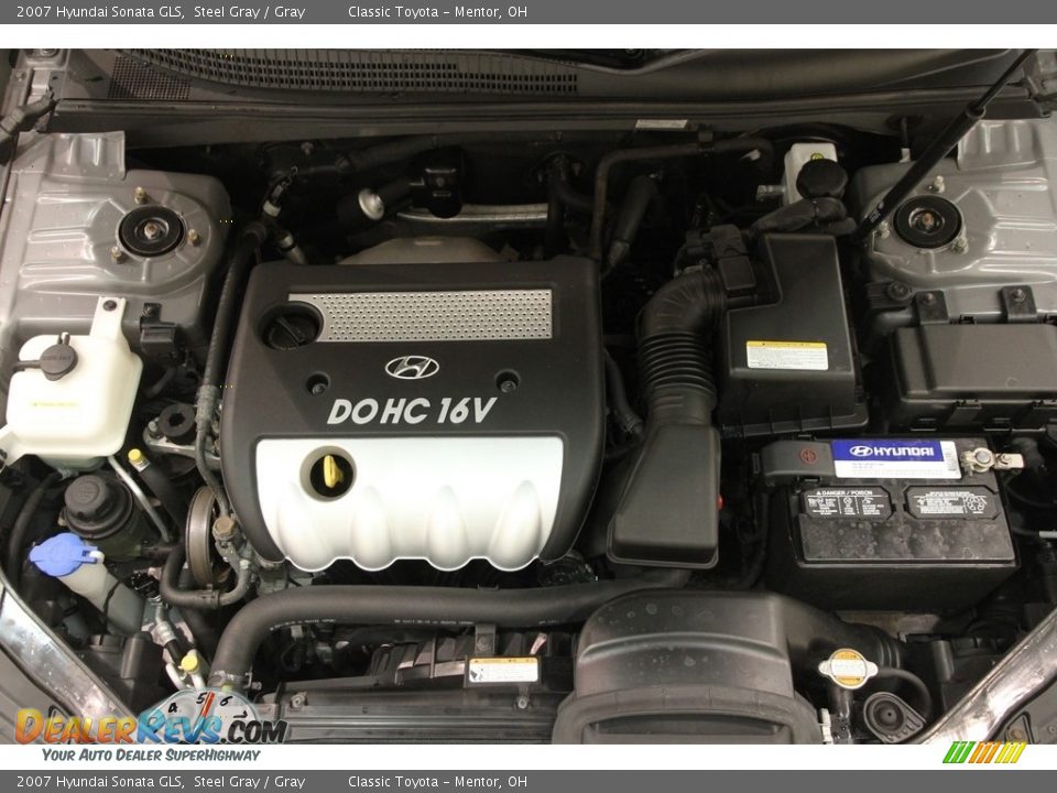 2007 Hyundai Sonata GLS Steel Gray / Gray Photo #16