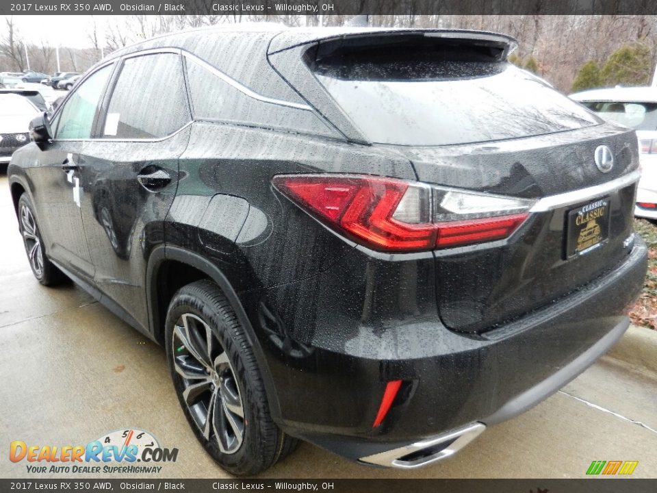 2017 Lexus RX 350 AWD Obsidian / Black Photo #3
