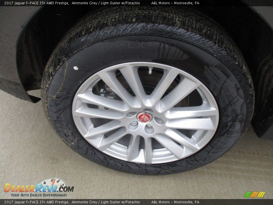 2017 Jaguar F-PACE 35t AWD Prestige Ammonite Grey / Light Oyster w/Pistachio Photo #3