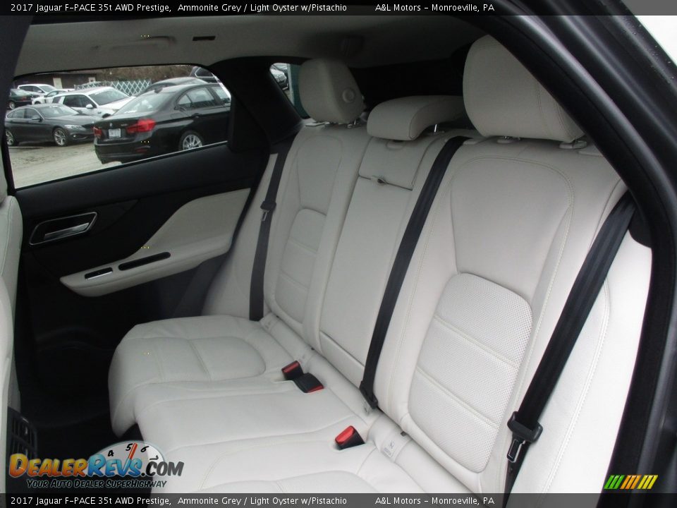2017 Jaguar F-PACE 35t AWD Prestige Ammonite Grey / Light Oyster w/Pistachio Photo #14