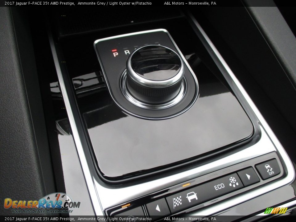 2017 Jaguar F-PACE 35t AWD Prestige Ammonite Grey / Light Oyster w/Pistachio Photo #16