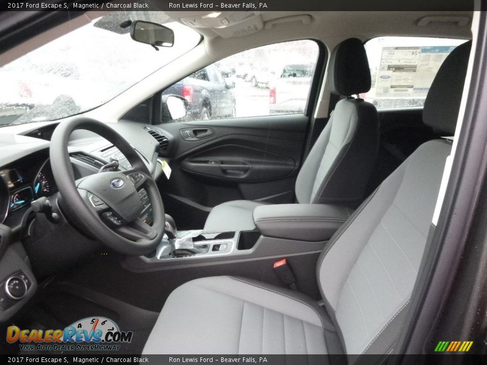 2017 Ford Escape S Magnetic / Charcoal Black Photo #12