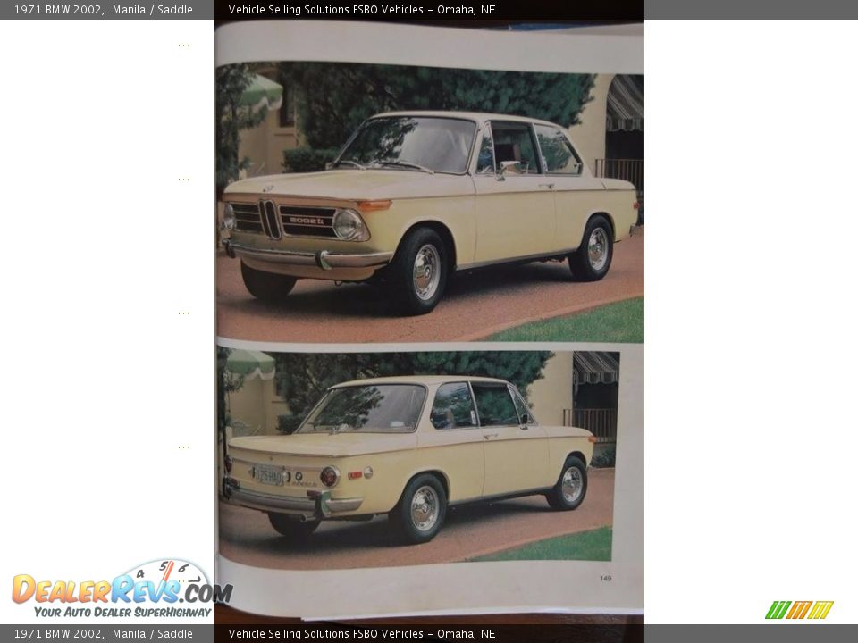 1971 BMW 2002 Manila / Saddle Photo #16