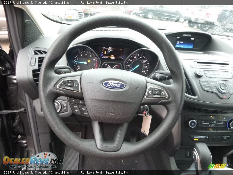 2017 Ford Escape S Magnetic / Charcoal Black Photo #17