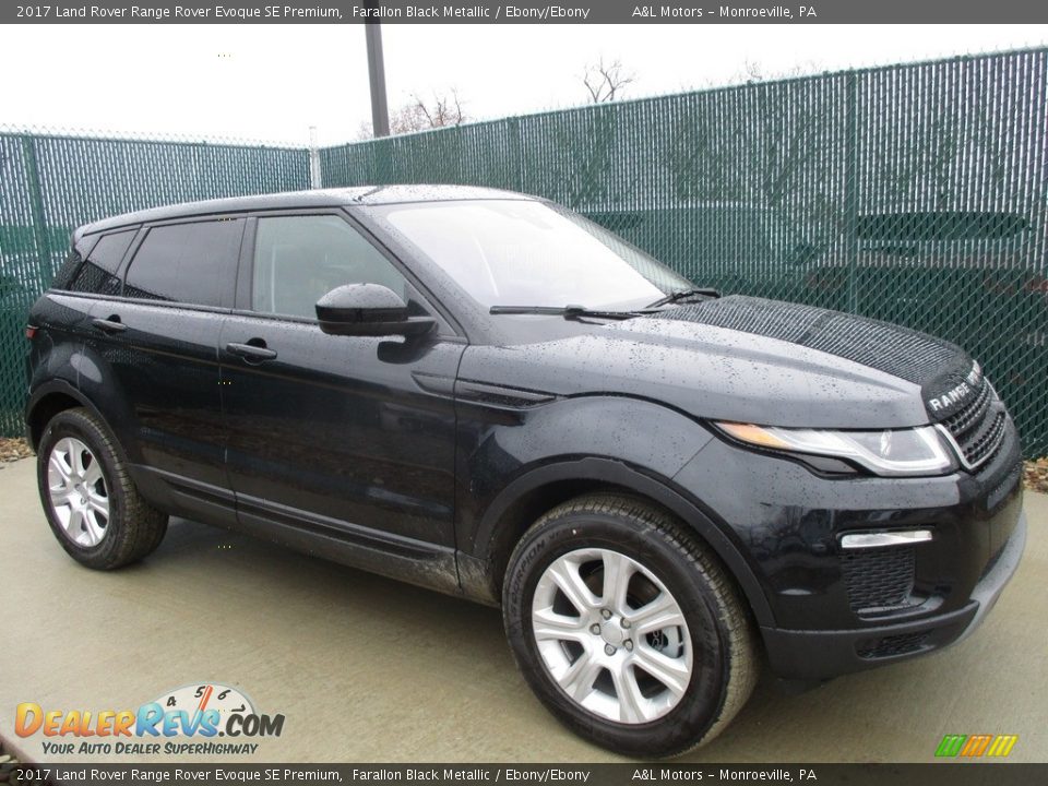 2017 Land Rover Range Rover Evoque SE Premium Farallon Black Metallic / Ebony/Ebony Photo #1