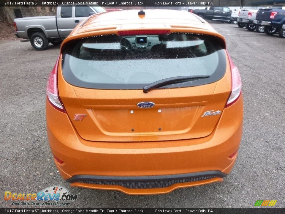 2017 Ford Fiesta ST Hatchback Orange Spice Metallic Tri-Coat / Charcoal Black Photo #4