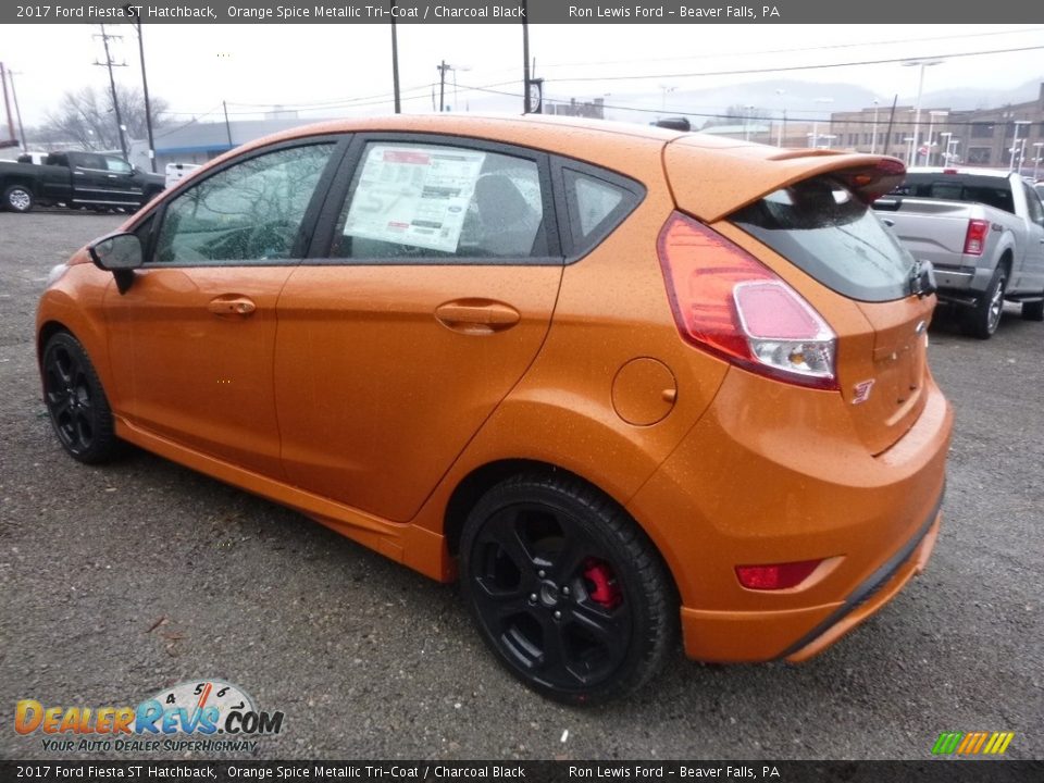 2017 Ford Fiesta ST Hatchback Orange Spice Metallic Tri-Coat / Charcoal Black Photo #6
