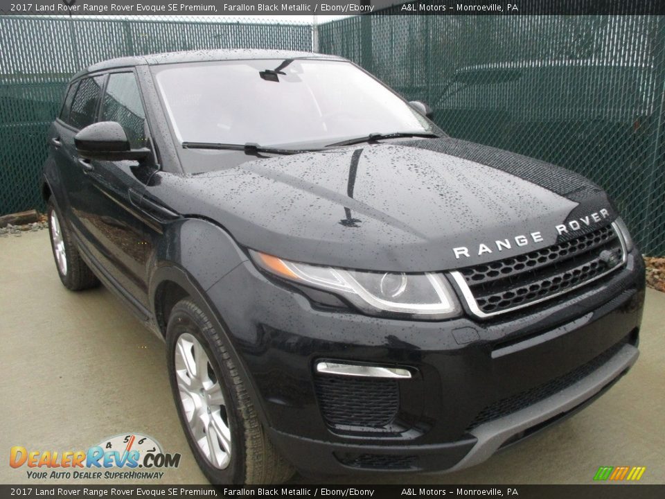 2017 Land Rover Range Rover Evoque SE Premium Farallon Black Metallic / Ebony/Ebony Photo #5