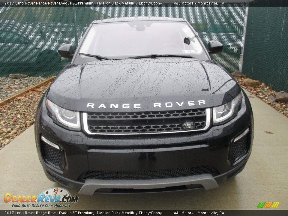 2017 Land Rover Range Rover Evoque SE Premium Farallon Black Metallic / Ebony/Ebony Photo #6