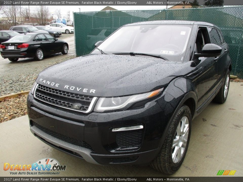 2017 Land Rover Range Rover Evoque SE Premium Farallon Black Metallic / Ebony/Ebony Photo #7