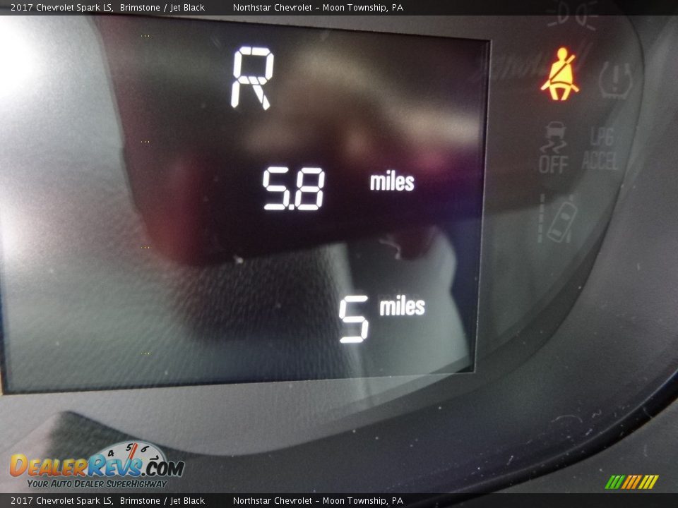 2017 Chevrolet Spark LS Brimstone / Jet Black Photo #20