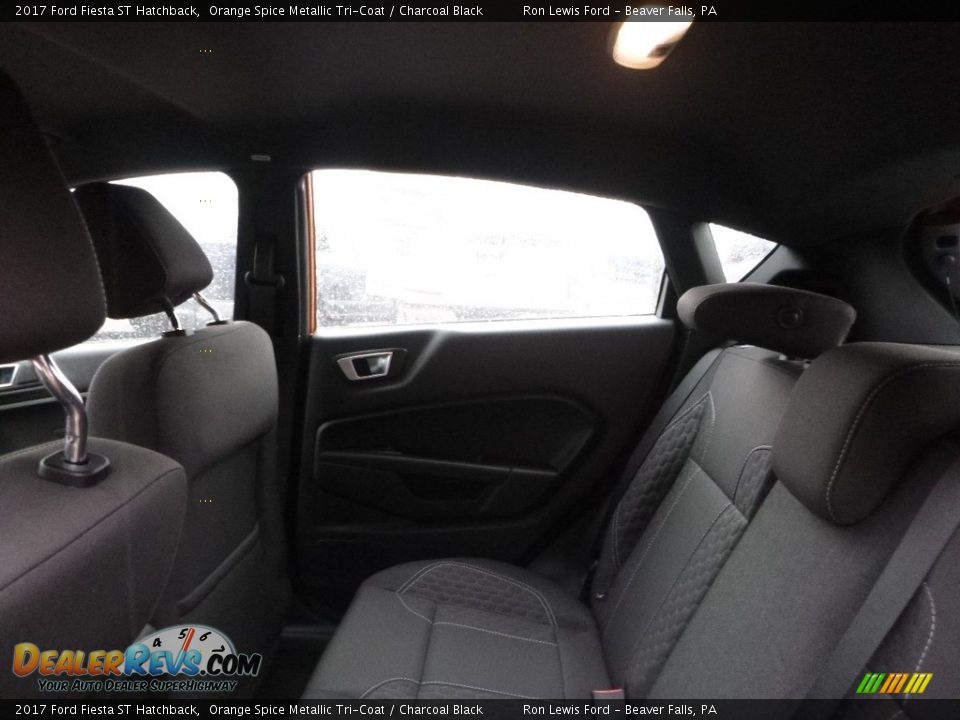 2017 Ford Fiesta ST Hatchback Orange Spice Metallic Tri-Coat / Charcoal Black Photo #13