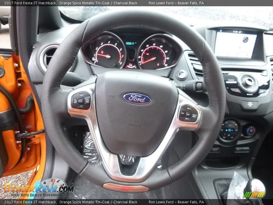 2017 Ford Fiesta ST Hatchback Steering Wheel Photo #17