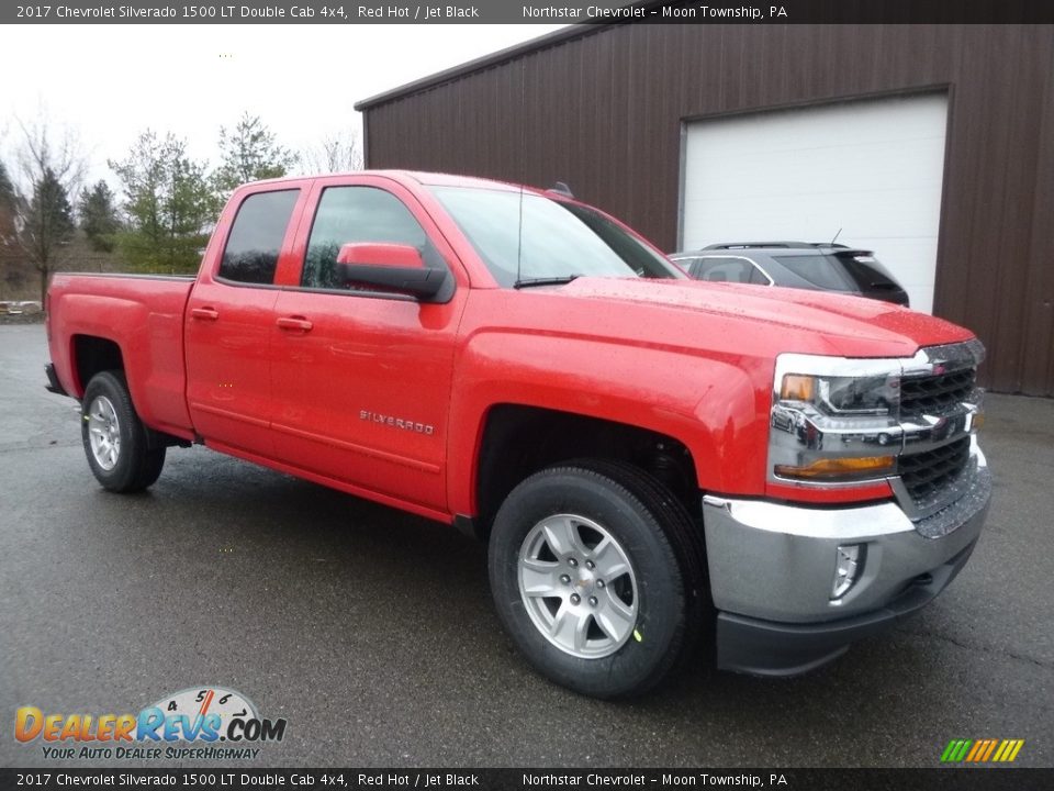 2017 Chevrolet Silverado 1500 LT Double Cab 4x4 Red Hot / Jet Black Photo #3