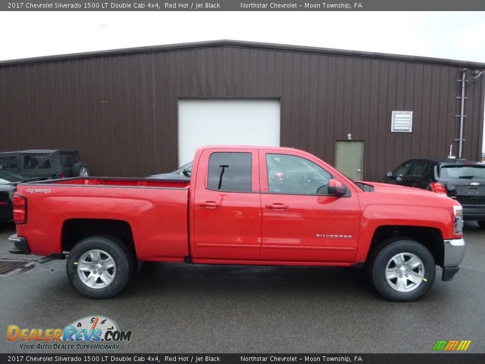 2017 Chevrolet Silverado 1500 LT Double Cab 4x4 Red Hot / Jet Black Photo #4