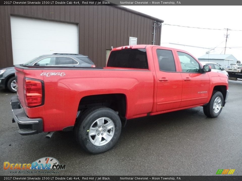 2017 Chevrolet Silverado 1500 LT Double Cab 4x4 Red Hot / Jet Black Photo #5