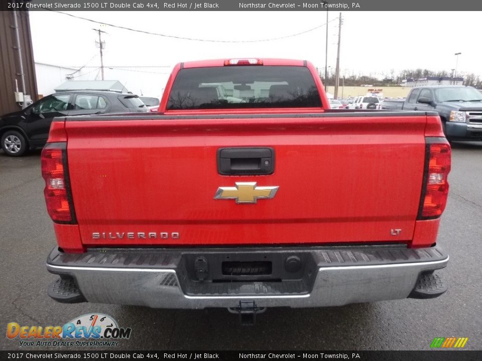 2017 Chevrolet Silverado 1500 LT Double Cab 4x4 Red Hot / Jet Black Photo #6