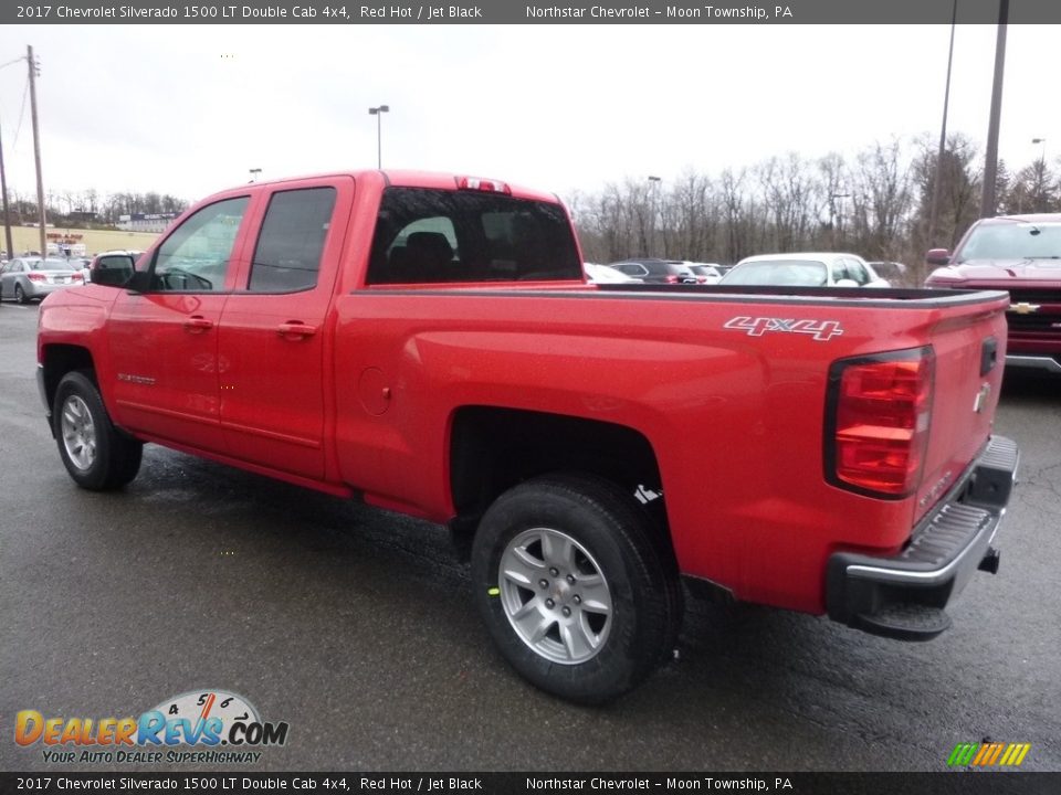 2017 Chevrolet Silverado 1500 LT Double Cab 4x4 Red Hot / Jet Black Photo #7