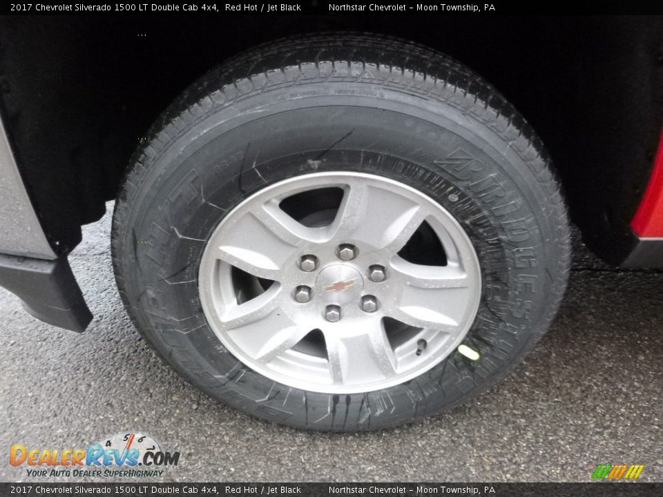 2017 Chevrolet Silverado 1500 LT Double Cab 4x4 Red Hot / Jet Black Photo #9