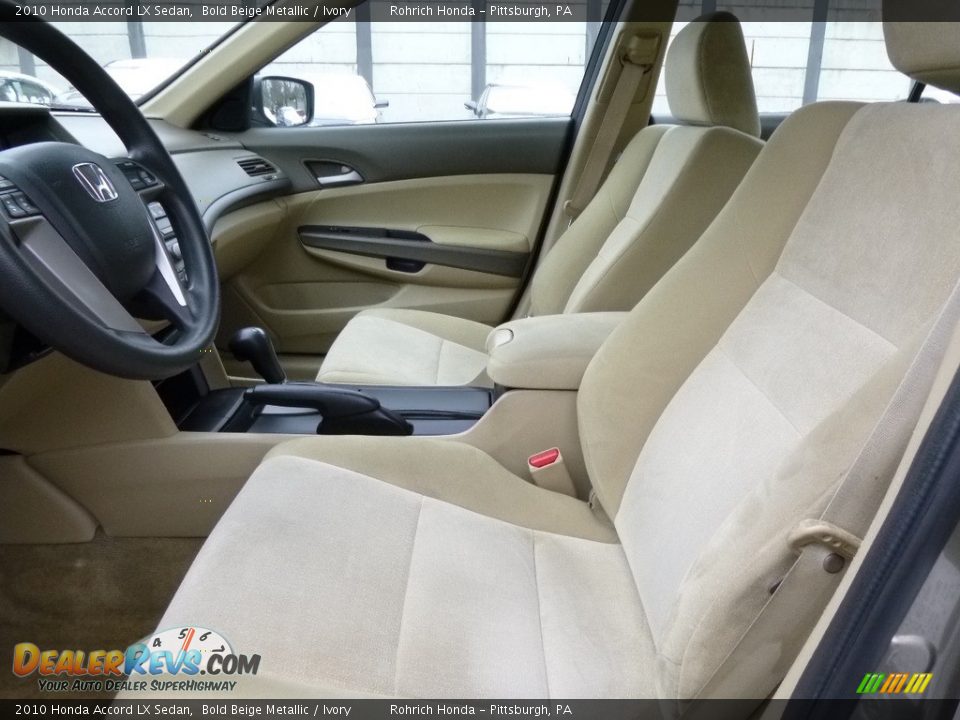 2010 Honda Accord LX Sedan Bold Beige Metallic / Ivory Photo #6