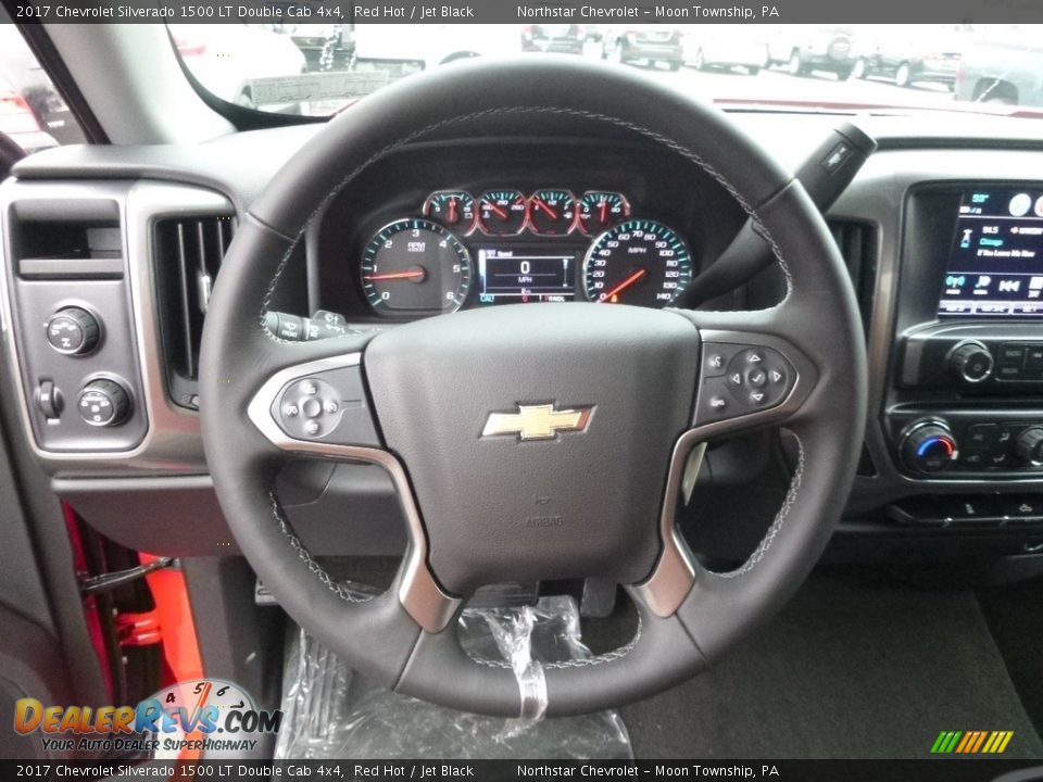 2017 Chevrolet Silverado 1500 LT Double Cab 4x4 Red Hot / Jet Black Photo #17