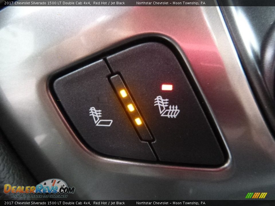 2017 Chevrolet Silverado 1500 LT Double Cab 4x4 Red Hot / Jet Black Photo #18