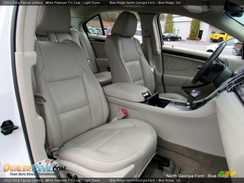 2012 Ford Taurus Limited White Platinum Tri-Coat / Light Stone Photo #12