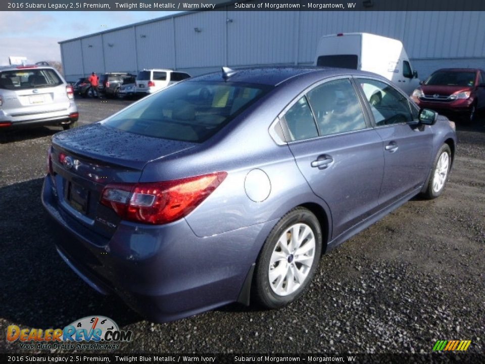 2016 Subaru Legacy 2.5i Premium Twilight Blue Metallic / Warm Ivory Photo #7