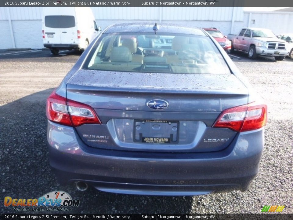 2016 Subaru Legacy 2.5i Premium Twilight Blue Metallic / Warm Ivory Photo #8