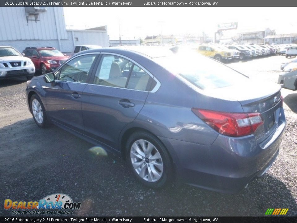 2016 Subaru Legacy 2.5i Premium Twilight Blue Metallic / Warm Ivory Photo #9